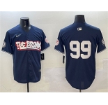 Men's New York Yankees #99 Aaron Judge Navy Bronx Graffiti Vapor Limited Stitched Baseball Jersey