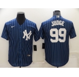 Men's New York Yankees #99 Aaron Judge Navy Cool Base Stitched Jersey