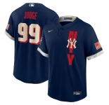 Men's New York Yankees #99 Aaron Judge Nike Navy 2021 MLB All-Star Game Replica Player Jersey
