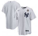 Men's New York Yankees Blank White 2024 World Series Cool Base Stitched Baseball Jersey