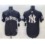 Men's New York Yankees Team Big Logo Black 'Gothic Legacy Edition' Vapor Premier Limited Stitched Baseball Jersey