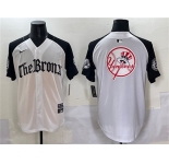 Men's New York Yankees Team Big Logo White Black 'Gothic Legacy Edition' Vapor Premier Limited Stitched Baseball Jersey