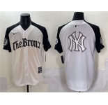 Men's New York Yankees Team Big Logo White Black 'Gothic Legacy Edition' Vapor Premier Limited Stitched Baseball Jerseys