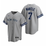 Men's Nike New York Yankees #19 Masahiro Tanaka Gray Road Stitched Baseball Jersey