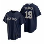 Men's Nike New York Yankees #19 Masahiro Tanaka Navy Alternate Stitched Baseball Jersey