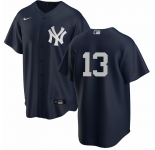 New York Yankees #13 Joey Gallo Men's Nike Black Alternate MLB Jersey - No Name