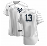 New York Yankees #13 Joey Gallo Men's Nike White Authentic Home MLB Jersey