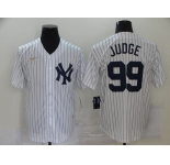 New York Yankees  #99 Aaron Judge Nike Home Cooperstown Collection Player MLB Jersey White