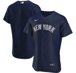 New York Yankees Men's Nike Navy Alternate 2020 Authentic Team Name MLB Jersey