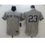 Nike Men's Majestic New York Yankees #23 Don Mattingly Grey Home Flexbase Authentic Collection MLB Jersey