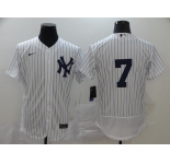 Nike Men's Majestic New York Yankees #7 Mickey Mantle White Home Flexbase Authentic Collection MLB Jersey