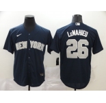 Nike Men's New York Yankees #26 DJ LeMahieu Authentic Navy Blue  Cool Base Baseball Jersey