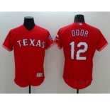 Men Texas Rangers #12 rougned odor Majestic Red Flexbase Authentic Collection Player Jersey