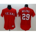 Men Texas Rangers #29 Adrian Beltre Majestic Red Flexbase Authentic Collection Player Jersey