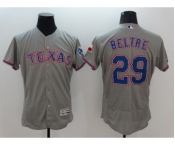 Men Texas Rangers #29 Adrian Beltre Majestic grey Flexbase Authentic Collection Player Jersey