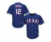Men's Majestic Texas Rangers #12 Rougned Odor Authentic Royal Blue Alternate 2 Cool Base MLB Jersey