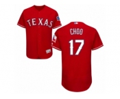 Men's Majestic Texas Rangers #17 Shin-Soo Choo Red Flexbase Authentic Collection MLB Jersey