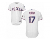 Men's Majestic Texas Rangers #17 Shin-Soo Choo White Flexbase Authentic Collection MLB Jersey