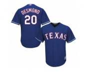 Men's Majestic Texas Rangers #20 Ian Desmond Authentic Royal Blue Alternate 2 Cool Base MLB Jersey
