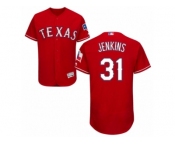 Men's Majestic Texas Rangers #31 Ferguson Jenkins Red Flexbase Authentic Collection MLB Jersey