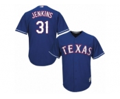 Men's Majestic Texas Rangers #31 Ferguson Jenkins Replica Royal Blue Alternate 2 Cool Base MLB Jersey
