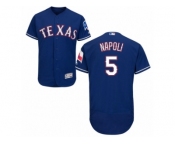 Men's Majestic Texas Rangers #5 Mike Napoli Royal Blue Flexbase Authentic Collection MLB Jersey