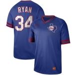 Men's Nike Majestic Texas Rangers #34 Nolan Ryan Blue M&N MLB Jersey