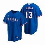 Men's Nike Texas Rangers #13 Joey Gallo Royal Alternate Stitched Baseball Jersey