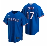 Men's Nike Texas Rangers #17 Shin-Soo Choo Royal Alternate Stitched Baseball Jersey