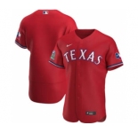 Men's Nike Texas Rangers 2020 Scarlet Alternate Authentic Team Baseball Jersey