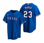 Men's Nike Texas Rangers #23 Mike Minor Royal Alternate Stitched Baseball Jersey