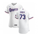 Men's Nike Texas Rangers #73 Kyle Cody White Home 2020 Authentic Player Baseball Jersey