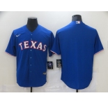 Men's Nike Texas Rangers Blank Blue Alternate Cool Base Baseball Player Jersey