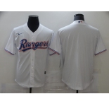 Men's Nike Texas Rangers Blank White Alternate Cool Base Baseball Player Jersey