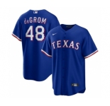 Men's Texas Rangers #48 Jacob deGrom Royal Cool Base Stitched Baseball Jersey