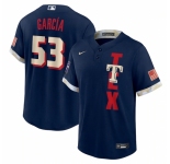 Men's Texas Rangers #53 Adolis García Nike Navy 2021 MLB All-Star Game Replica Player Jersey