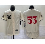 Men's Texas Rangers #53 Adolis Garcia Cream 2023 City Connect Flex Base Stitched Jersey