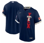 Men's Texas Rangers Blank Nike Navy 2021 MLB All-Star Game Replica Jersey