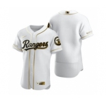 Men's Texas Rangers Blank White 2020 Authentic Golden Edition Baseball Jersey