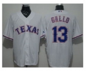 Texas Rangers #13 Joey Gallo White New Cool Base Stitched Baseball Jersey