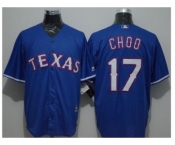 Texas Rangers #17 Shin-Soo Choo Blue New Cool Base Stitched Baseball Jersey