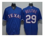 Texas Rangers #29 Adrian Beltre Blue New Cool Base Stitched Baseball Jersey