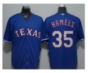 Texas Rangers #35 Cole Hamels Blue New Cool Base Stitched Baseball Jersey