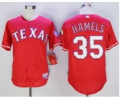 Texas Rangers #35 Cole Hamels red Cool Base Stitched Baseball Jersey[Hamels]