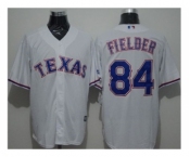 Texas Rangers #84 Prince Fielder White New Cool Base Stitched Baseball Jersey
