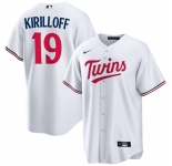 Men's Minnesota Twins #19 Alex Kirilloff White Cool Base Stitched Baseball Jerseys