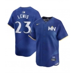 Men's Minnesota Twins #23 Royce Lewis Royal 2024 City Connect Limited Stitched Baseball Jersey