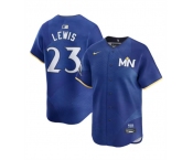 Men's Minnesota Twins #23 Royce Lewis Royal 2024 City Connect Limited Stitched Baseball Jersey