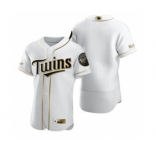 Men's Minnesota Twins Blank White 2020 Authentic Golden Edition Baseball Jersey
