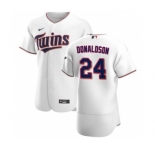 Men's Nike Minnesota Twins #24 Josh Donaldson White Home 2020 Authentic Player Baseball Jersey